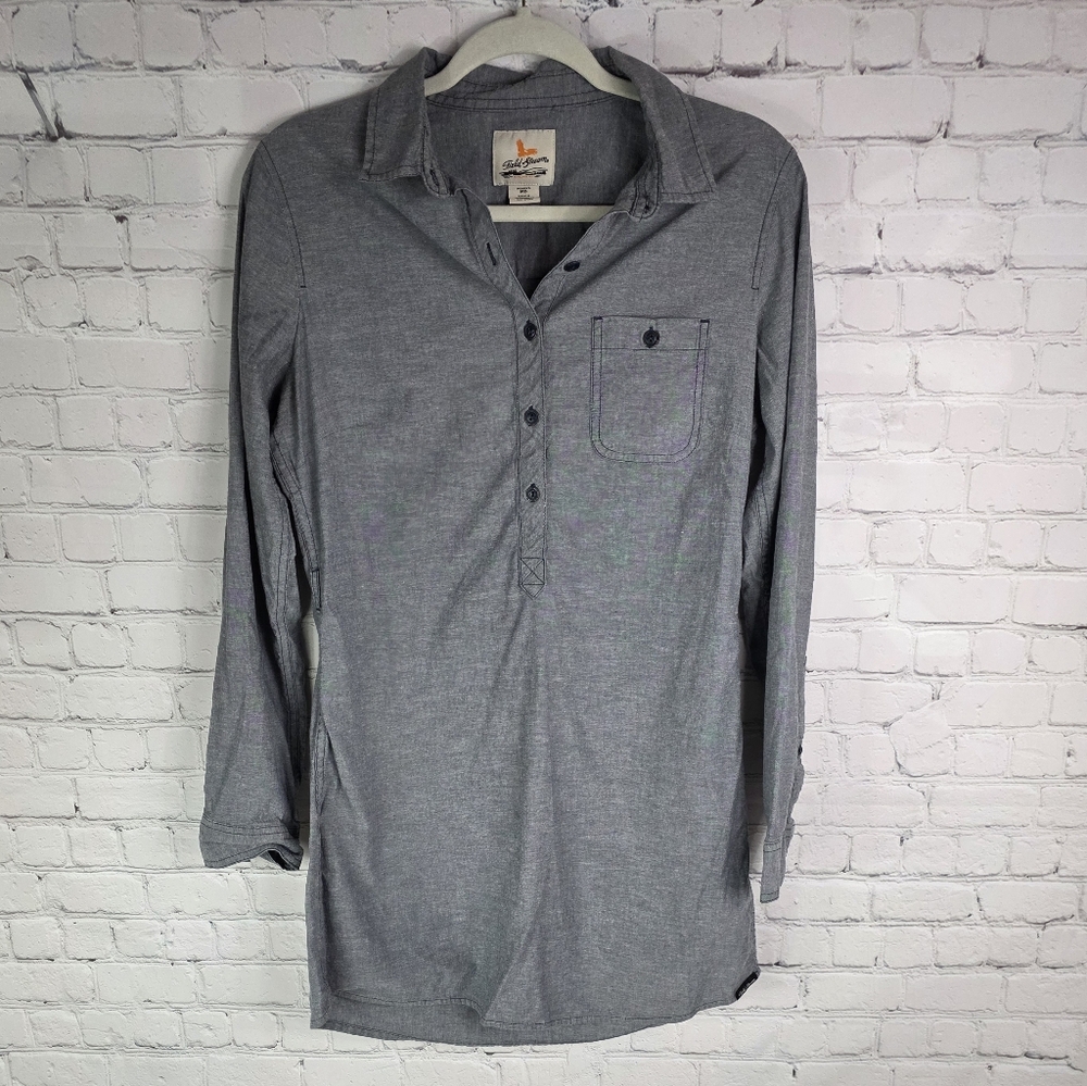 Field & Stream Button Down Roll Tab Shirt Dress